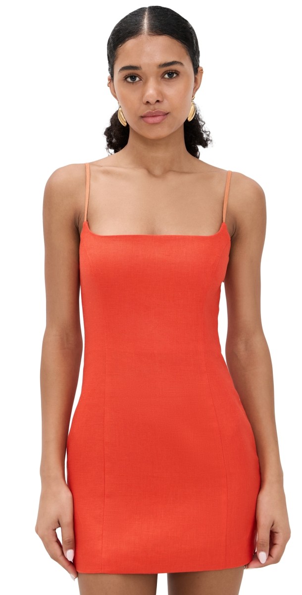 SIR. Panettone Mini Dress Tangerine