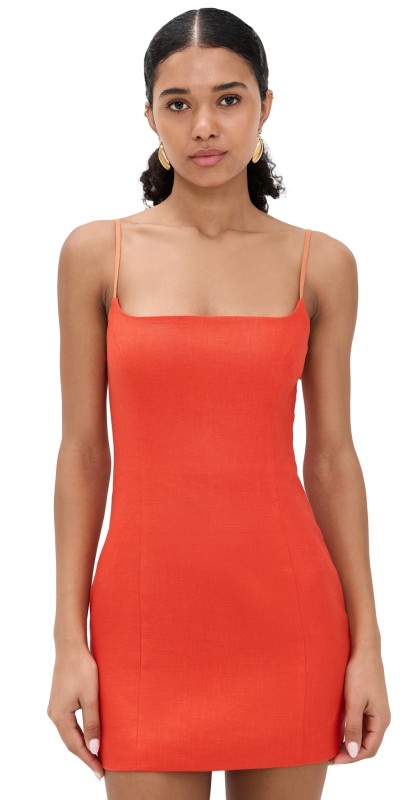 SIR. Panettone Mini Dress Tangerine