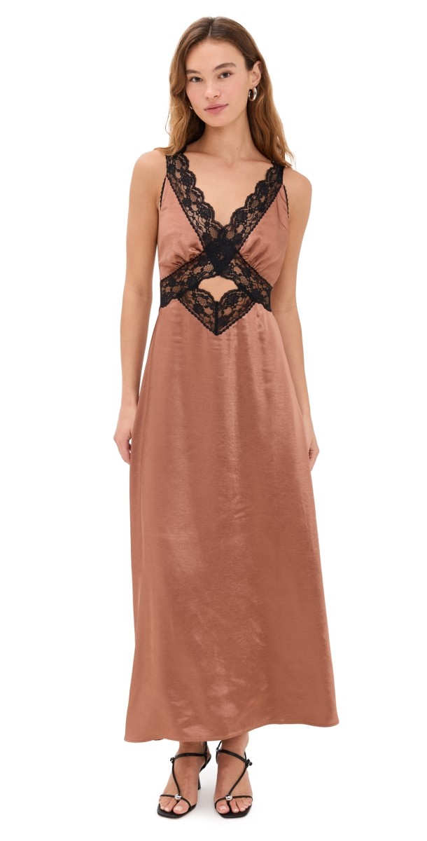 o. p.t Athina Dress Chocolate