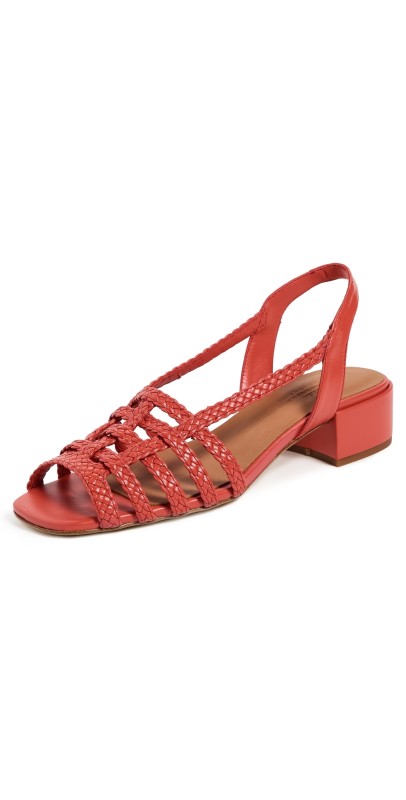 Naguisa Ima Woven Sandals Red