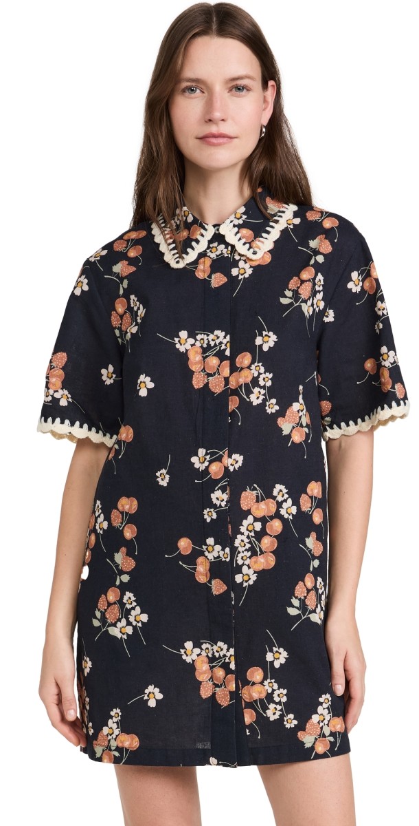 Sea Cerise Cherry Shirt Dress Multi