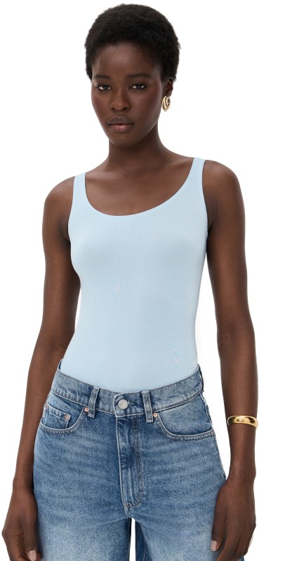 Wolford Jamaika Thong Bodysuit Soft Aqua