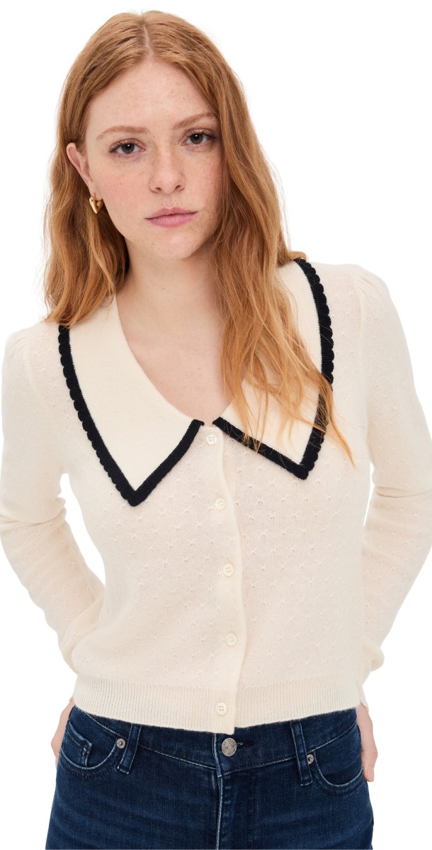 FRAME Cashmere Sailor Sweater Cream Multi