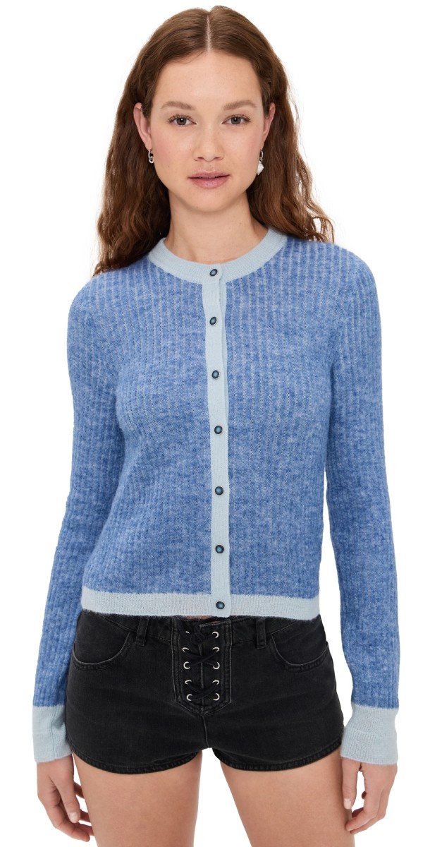 RE/DONE The Emmylou Cardi Kings Blue