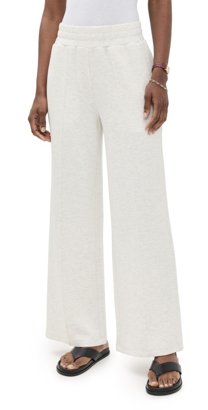Varley The Wide Leg Pants 30 Ivory Marl