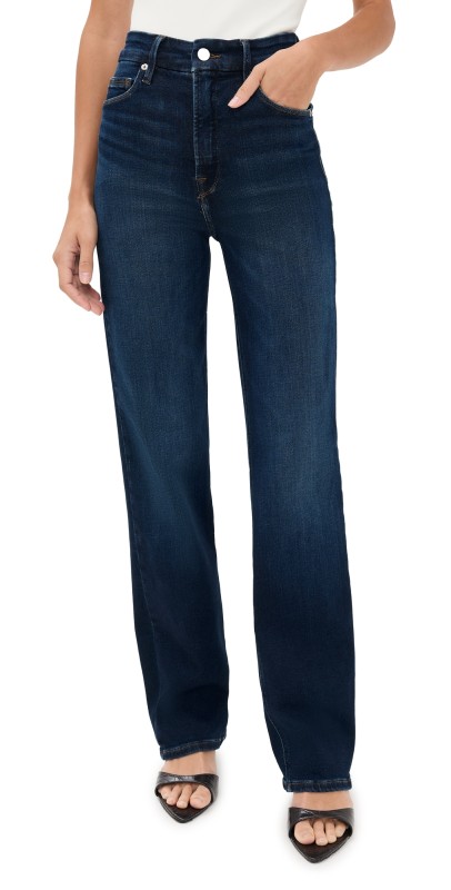 Good American Soft Tech Good Straight Jeans indigo57