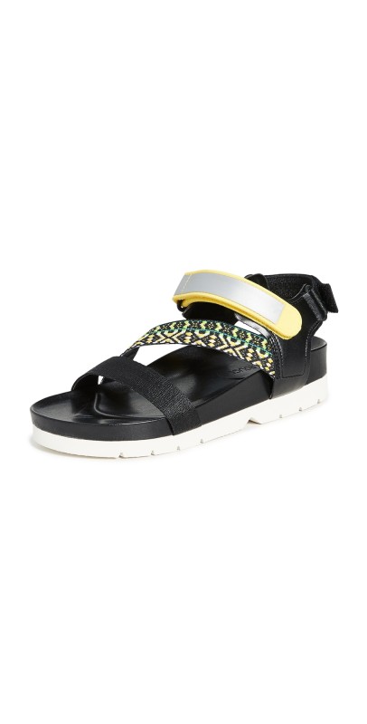 Villa Rouge Elena Sporty Sandals Neon/Black/Lemongrass
