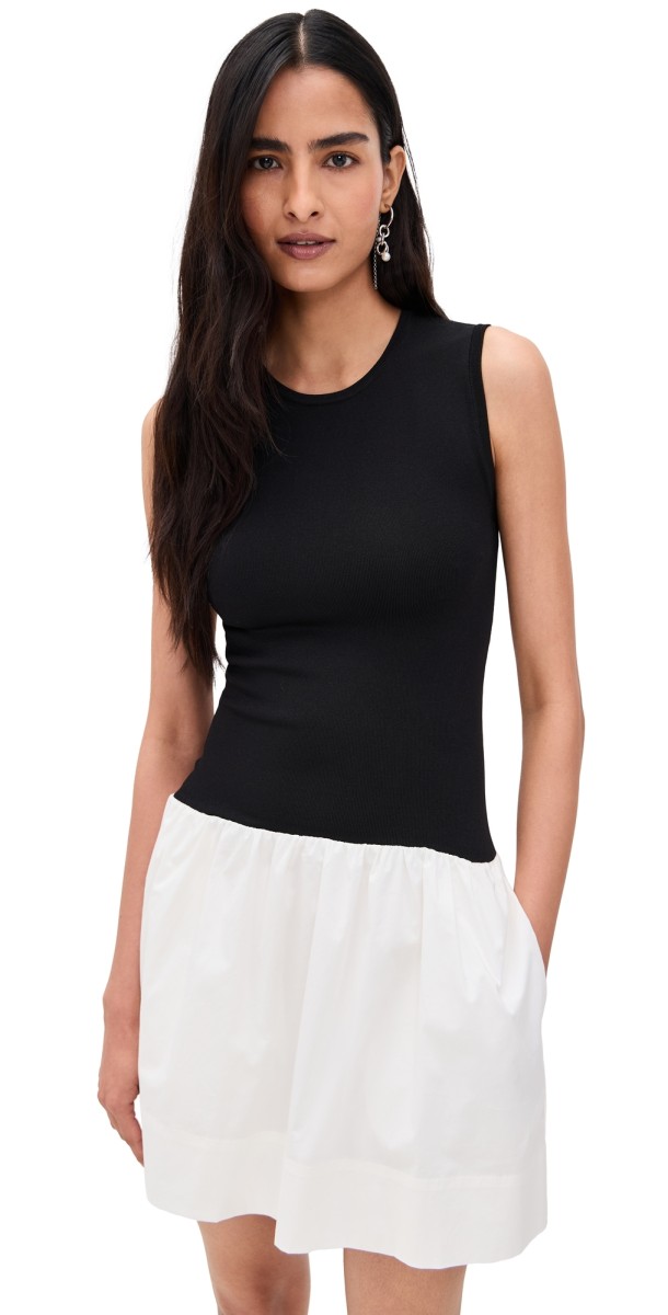 Pistola Denim Adrienne Dress Noir And Le Blanc