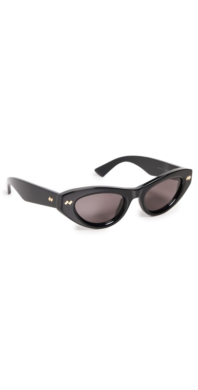 Bottega Veneta BV1350S Sunglasses Black-Black-Grey