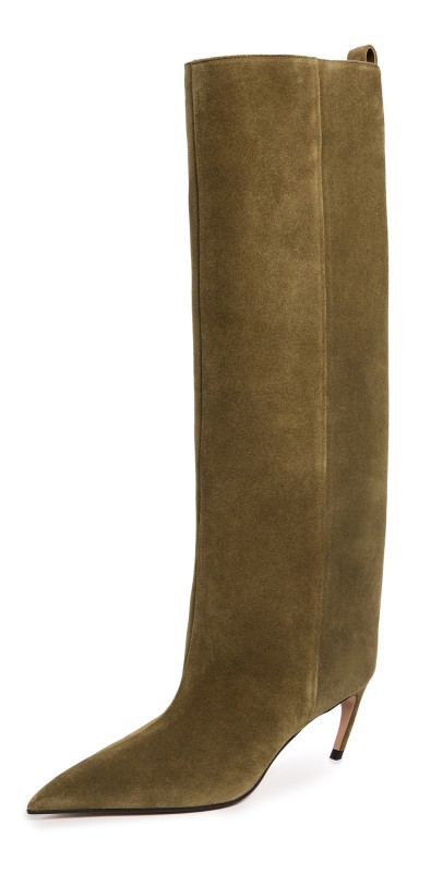 The Attico Lea Boots Military Green