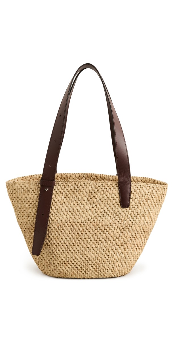 LIÉ STUDIO The Bianca Raffia Small Bag Natural