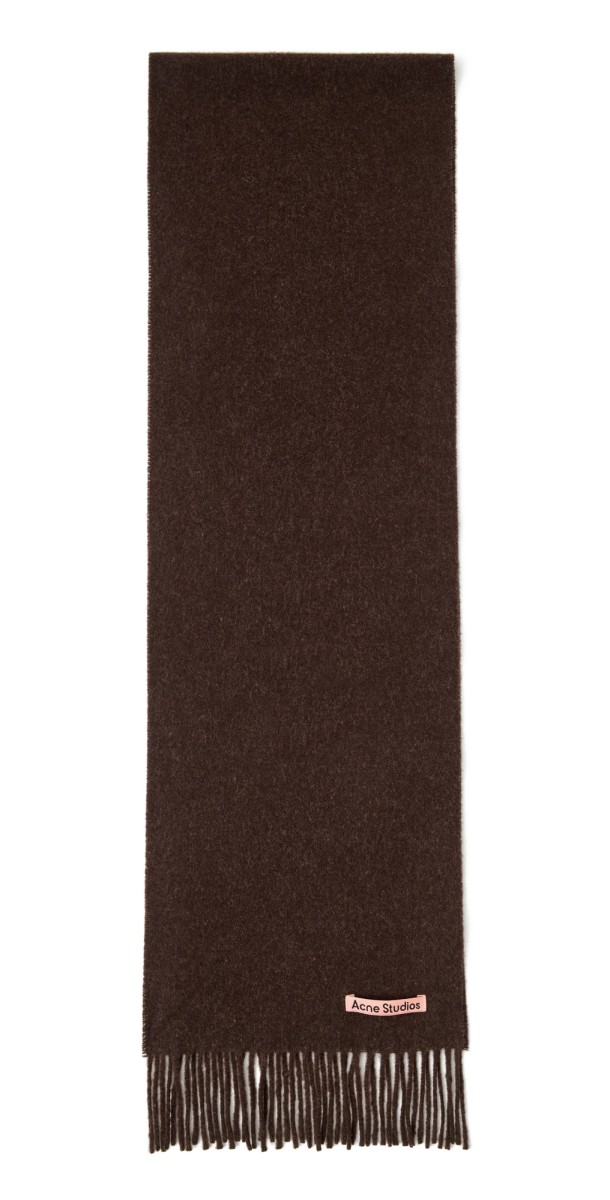 Acne Studios Canada Skinny New RWS Scarf Brown Melang