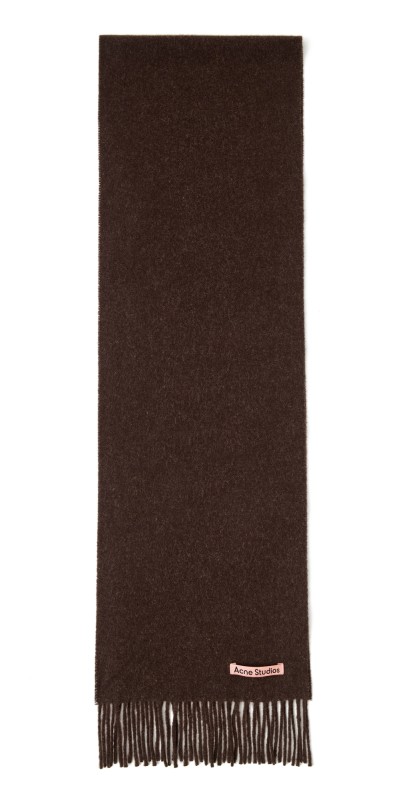 Acne Studios Canada Skinny New RWS Scarf Brown Melang