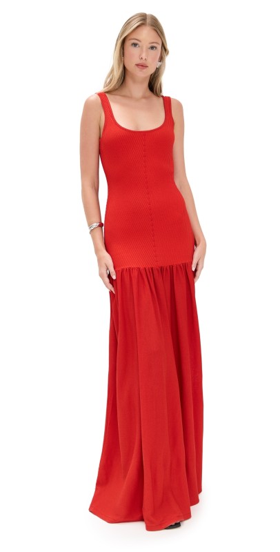 Retrofête Kennedi Knit Dress Metallic Geranium