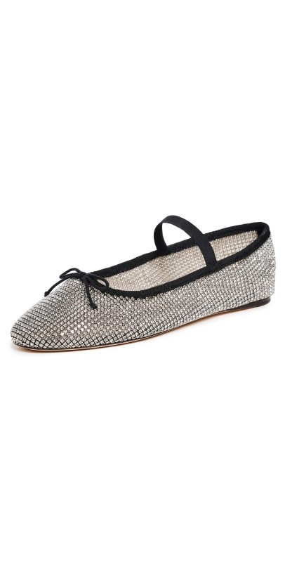 Loeffler Randall Leonie Soft Ballet Flats Crystal