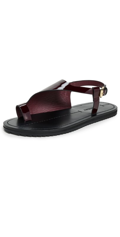 A. EMERY Milne Sandals Bordeaux