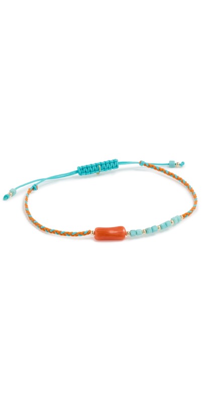 JIA JIA Luna Turquoise Coral Cord Bracelet Style Blue Orang