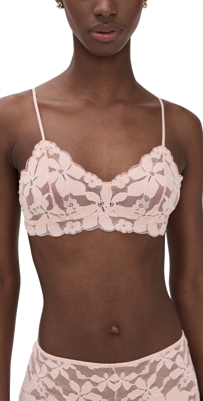 b. tempt'd by Wacoal Feeling Famous Bralette Rose Smoke/White