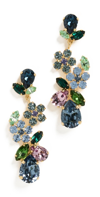Jennifer Behr Martella Earrings Sapphire Mult