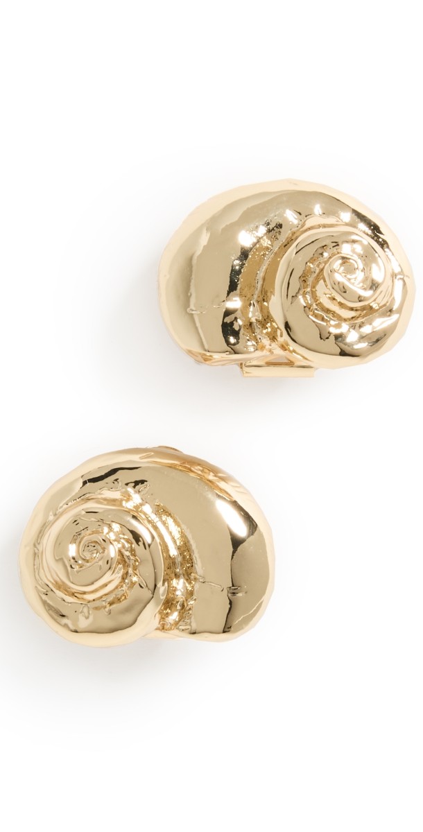 LELET NY Leila Swirl Earrings Gold