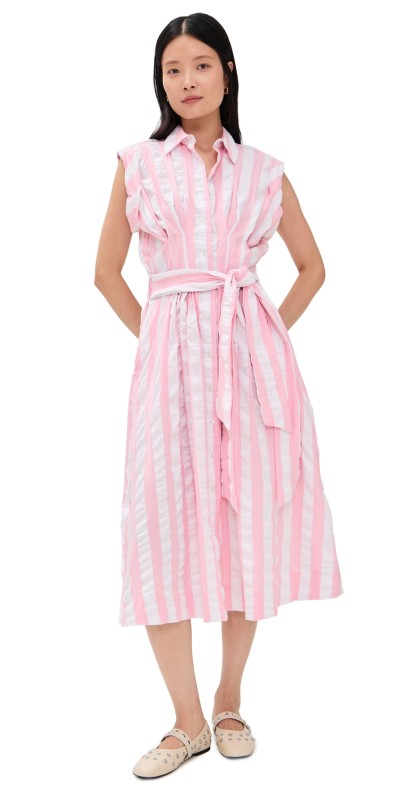 LE BOP Rose Dress Pink Stripe