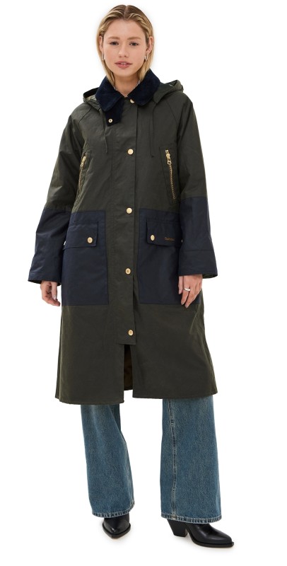 Barbour Barbour Carolyn Wax Jacket Archive Olive/Ancient Tartan