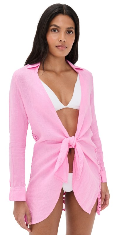 PQ Swim Lace Millie Tie Tunic Wisteria