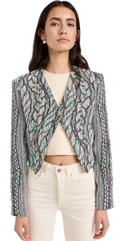 IRO Agnese Jacket Green Multico