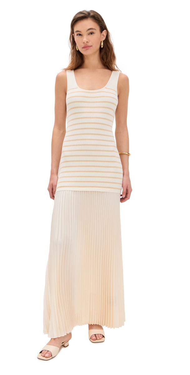 rag & bone Millie Stripe Tank Dress Ivorymult
