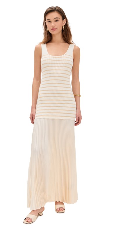 rag & bone Millie Stripe Tank Dress Ivorymult