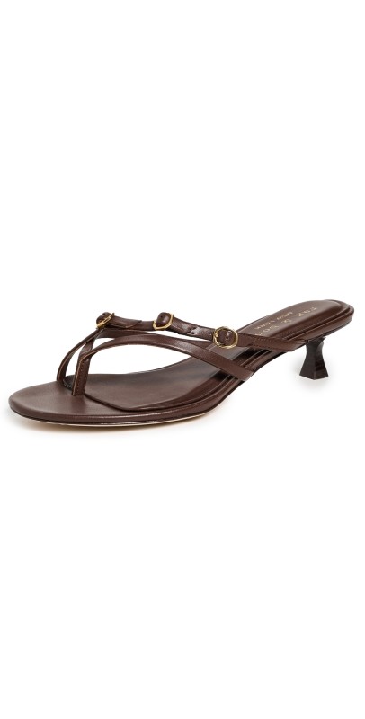 rag & bone Sammie Buckle Kitten Heels dkmocha