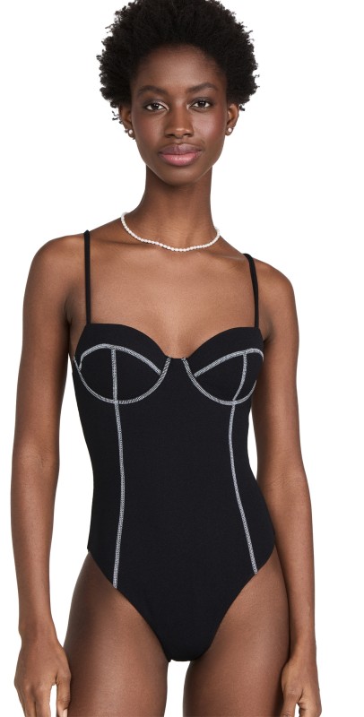 Onia Valerie One Piece Swimsuit Black
