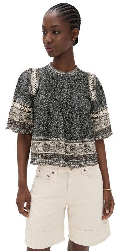 Sea Palma Print Top Multi