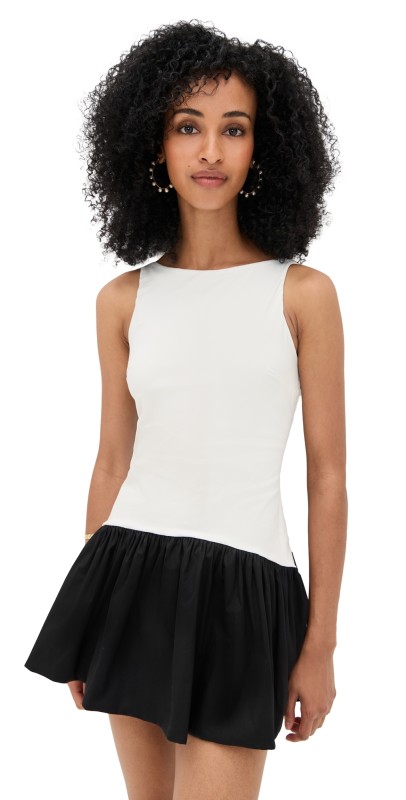 Peixoto Addison Mini Dress Black & White