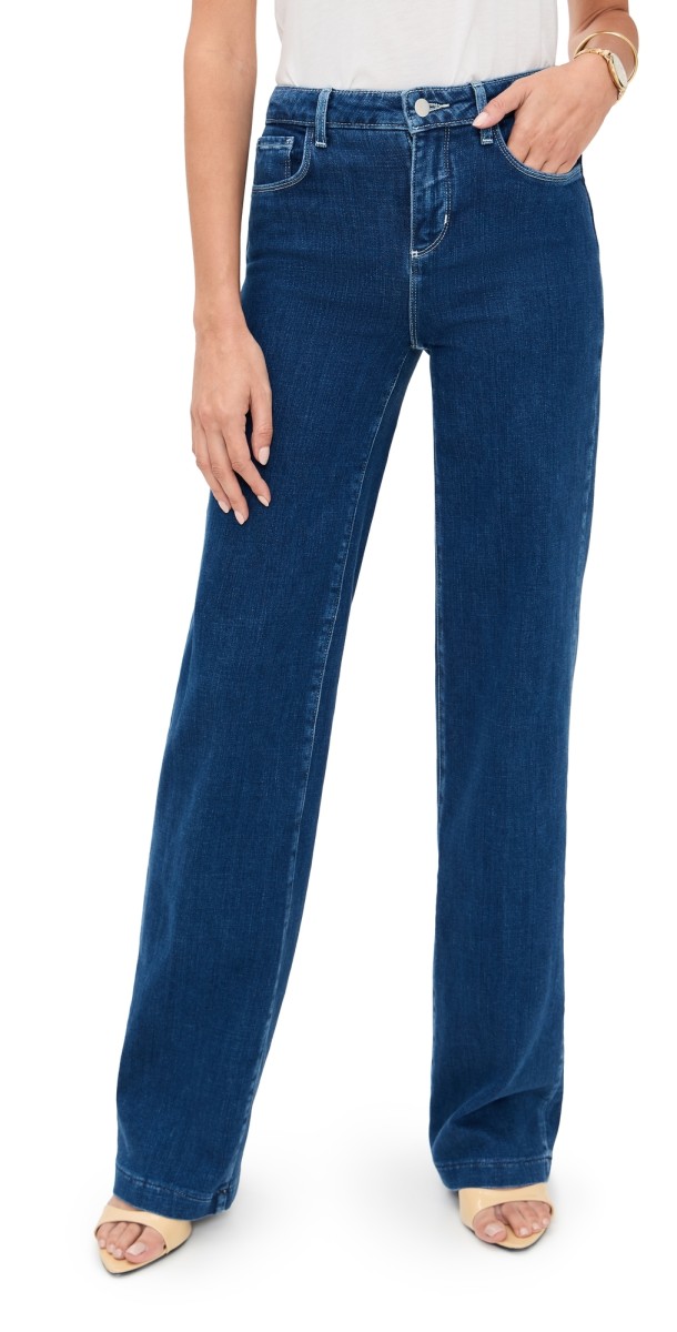 L'AGENCE Clayton High Rise Wide Leg Jeans Lansing