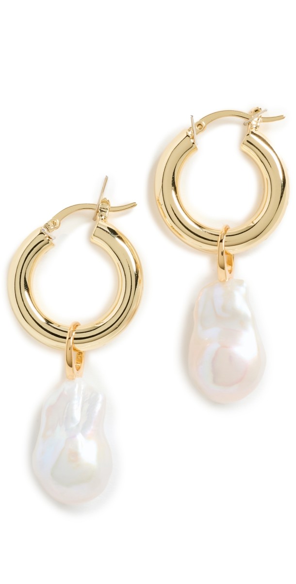 SHASHI Domino Pearl Earrings Pearl