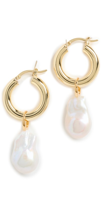 SHASHI Domino Pearl Earrings Pearl