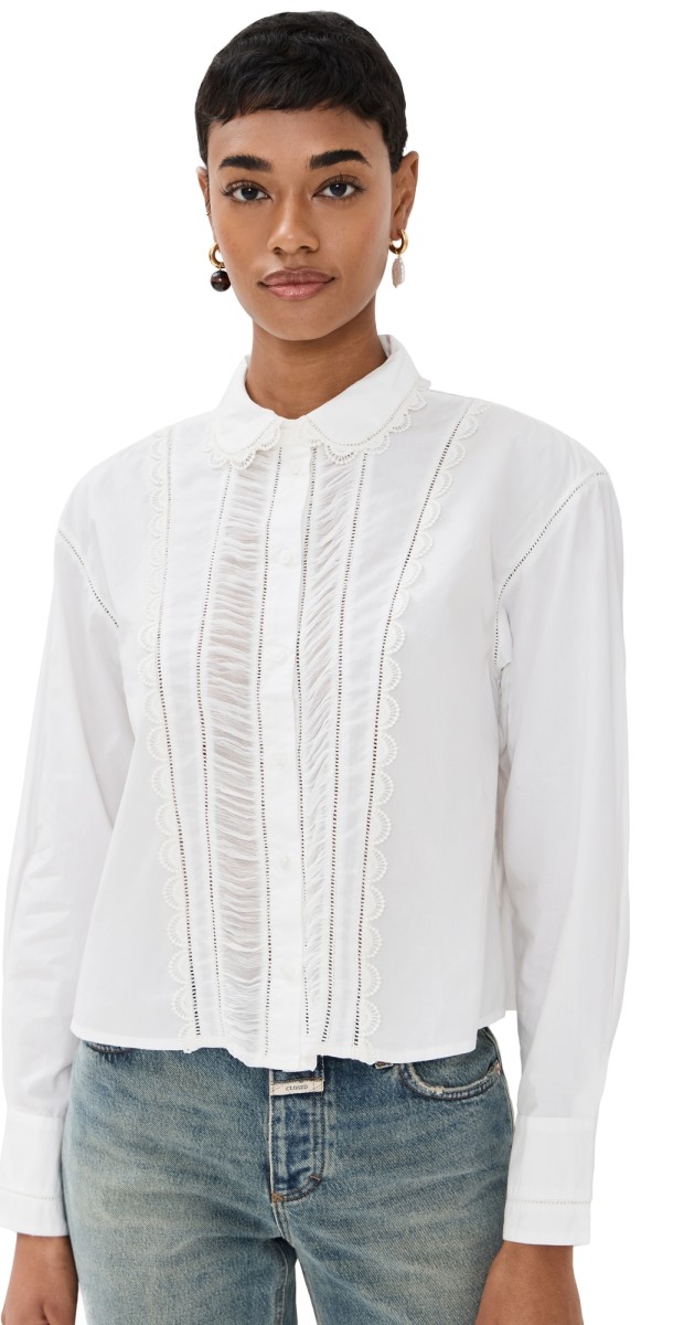 Ulla Johnson Samira Blouse Cowrie