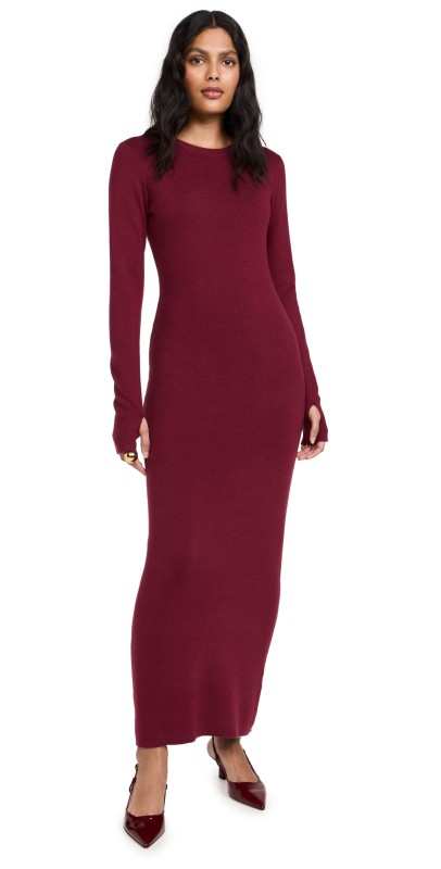 Chloe Kristyn Robbie Dress Cabernet