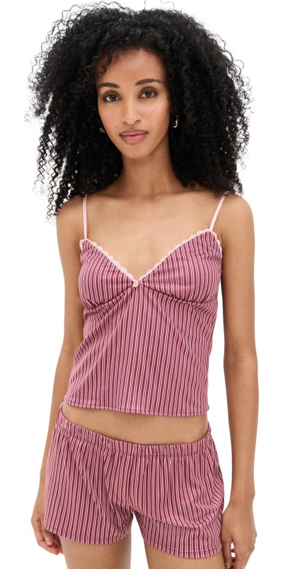 Bella Venice The Gigi Tank Pink Striped