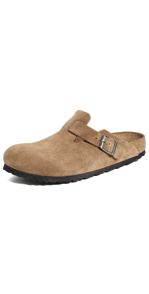 Birkenstock Boston Soft Footbed Clogs Dark Tea