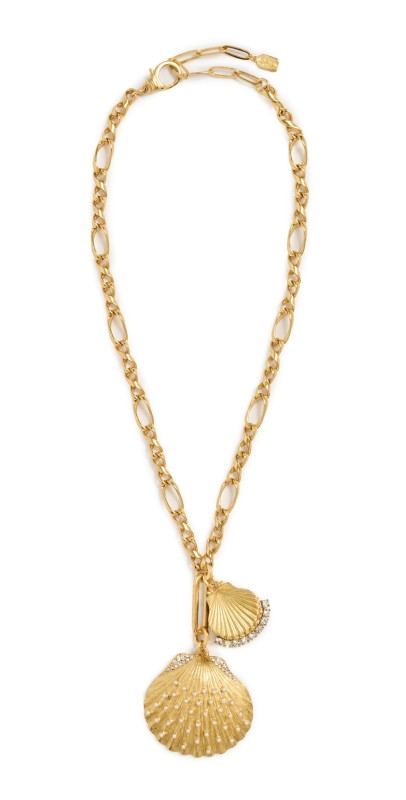 Elizabeth Cole Calico Necklace Pearl