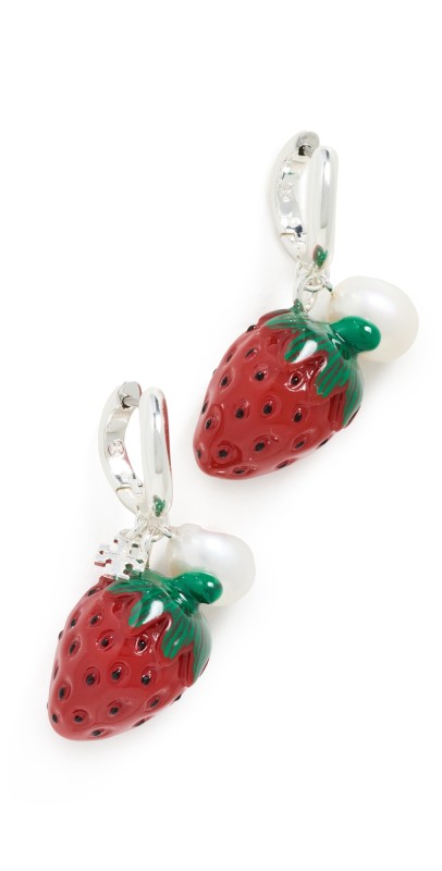 Tory Burch Charm Earrings Strawberry