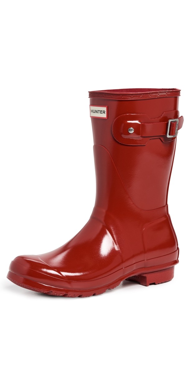 Hunter Boots Original Short Gloss Boots Military Red
