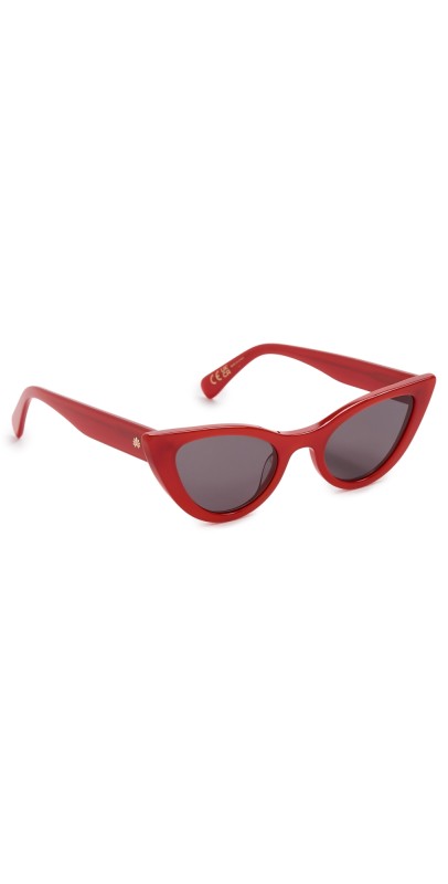 Lele Sadoughi Mykonos Cat Eye Sunglasses Red