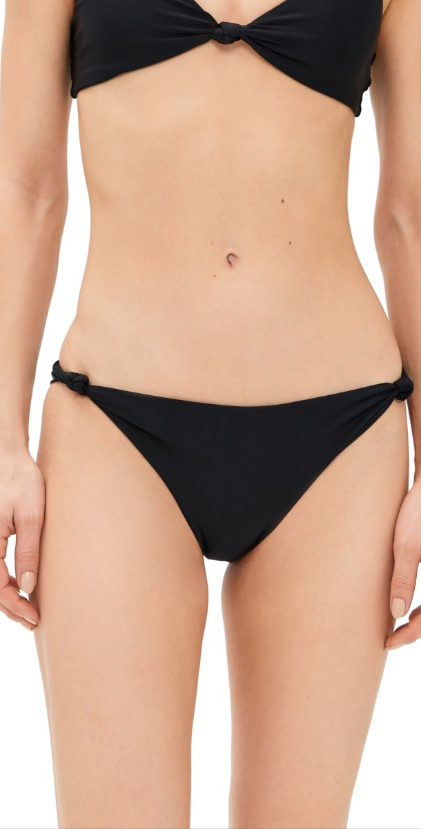 MIKOH Fiore Bikini Bottoms Noir