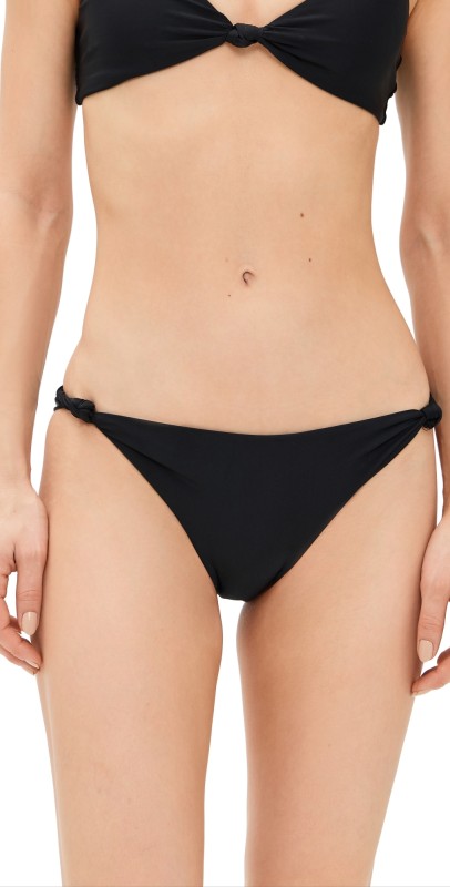 MIKOH Fiore Bikini Bottoms Noir