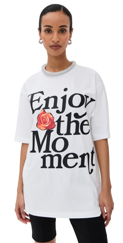 3.1 Phillip Lim Enjoy The Moment Tee White Multi