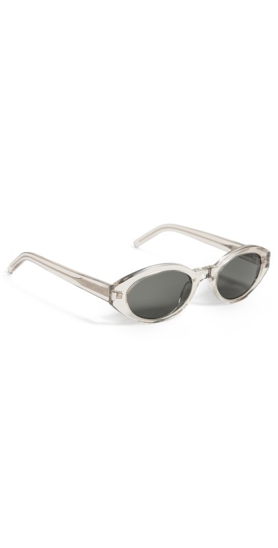 Saint Laurent Round Sunglasses Beige/Grey
