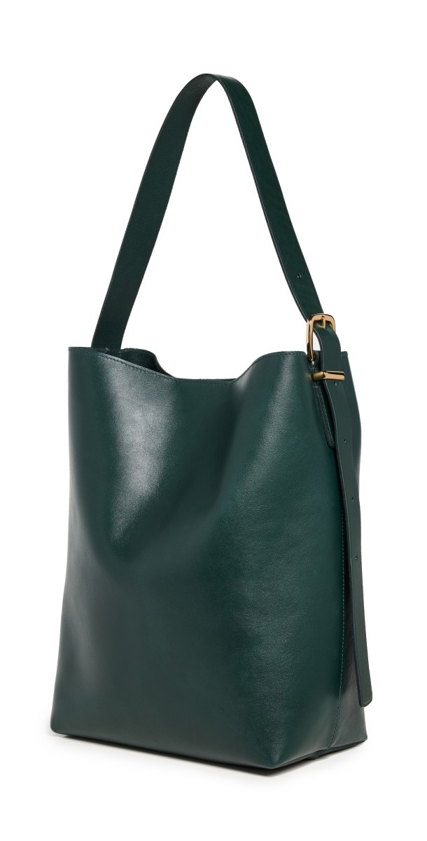 Madewell Essentials Bucket Tote Luxury Forest